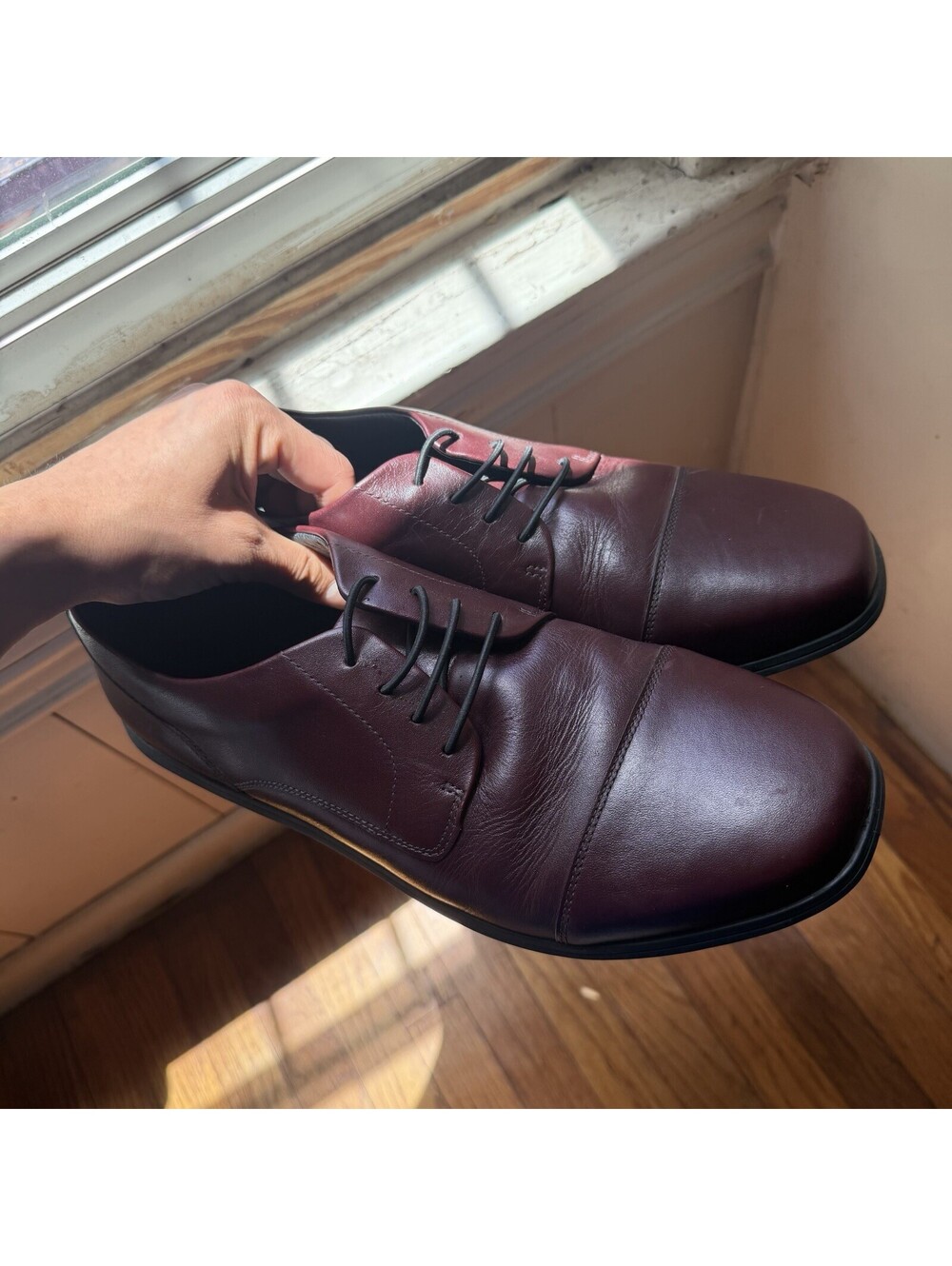 Birchbury Brenston Barefoot Dress Shoes Vintage Brown Mens 12 Minimalist Slip-On